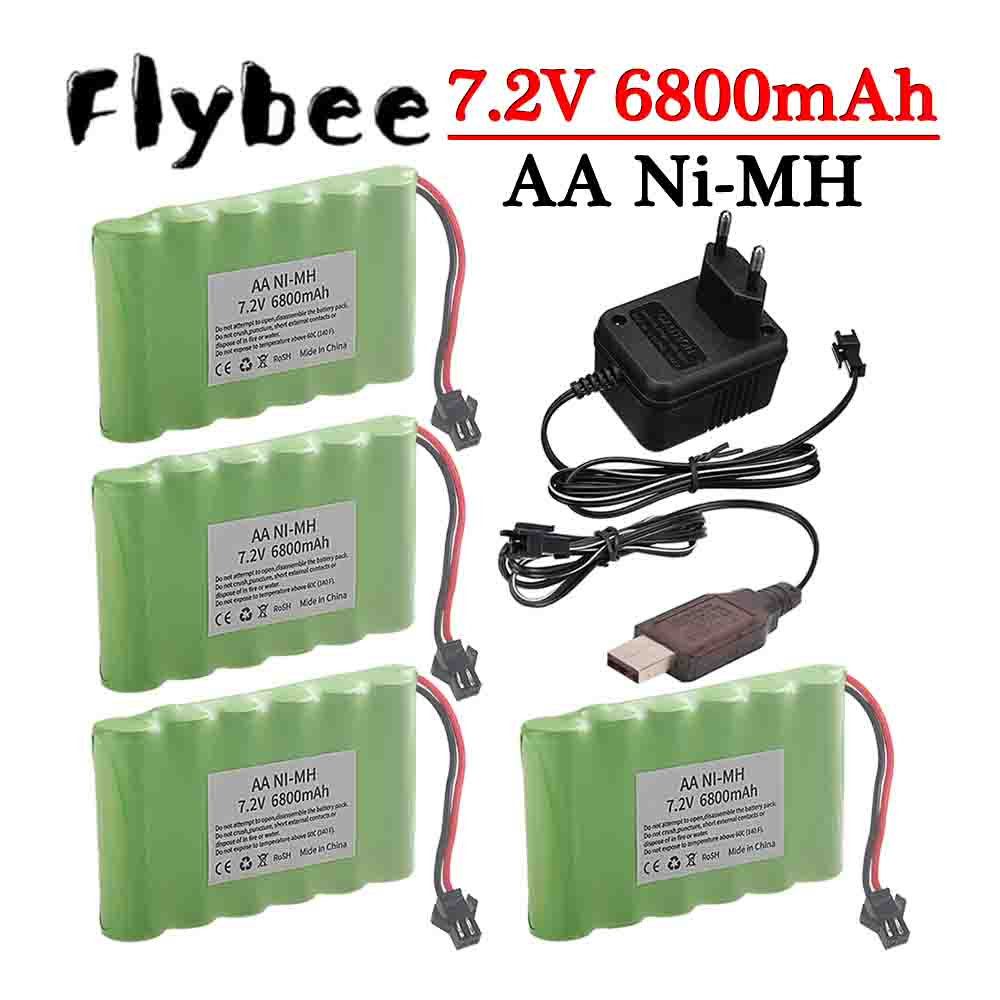 Rc Hobby & Maskinservice I Eskilstuna - Ni-MH 7.2V 6800mAh SM Plug Battery