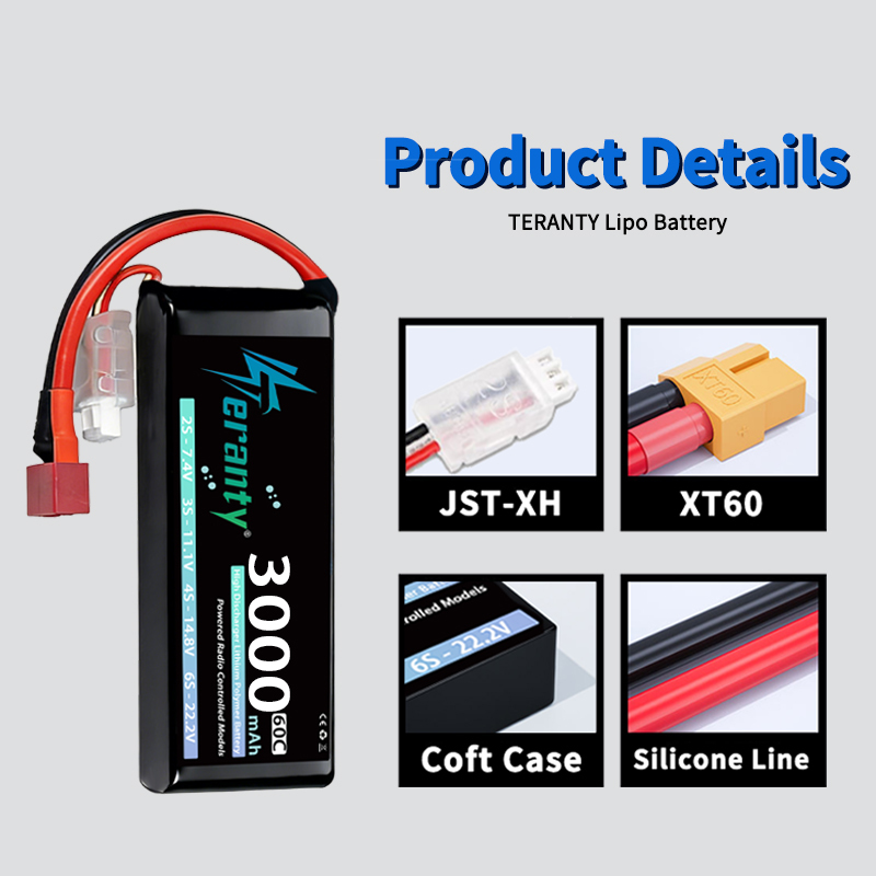 TERANTY 2S 3000mAh Lipo Batter - đánh giá và giá Rc Hobby & Maskinservice I Eskilstuna