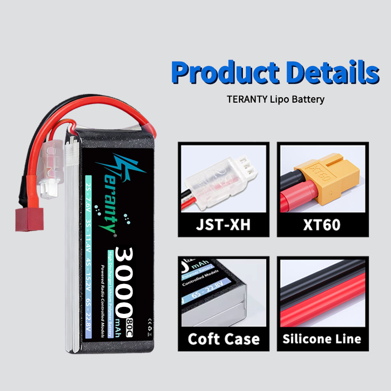 TERANTY 2S 3000mAh Lipo Batter - đánh giá và giá Rc Hobby & Maskinservice I Eskilstuna