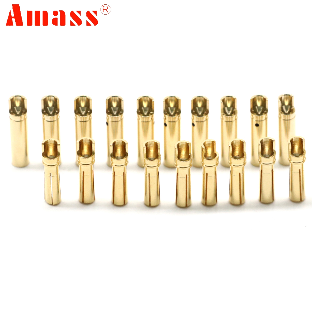 5pair/lot Amass 3.5mm 4mm Gold - đánh giá và giá Rc Hobbyking