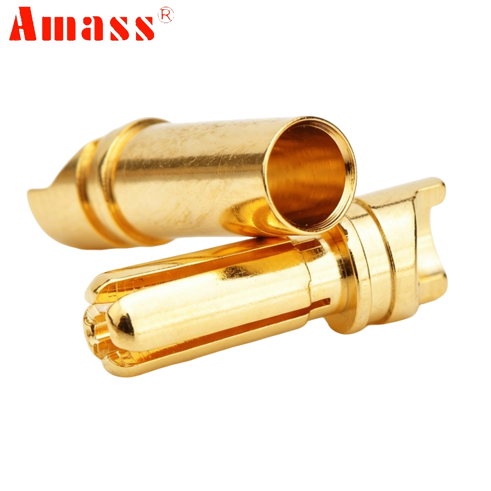 5pair/lot Amass 3.5mm 4mm Gold - đánh giá và giá Rc Hobbyking