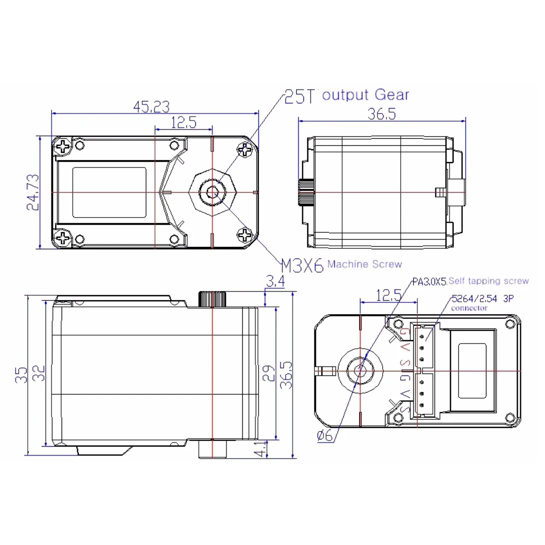 Feetech STS3215 19KG Dual Axis - đánh giá và giá Servo Metal Gear