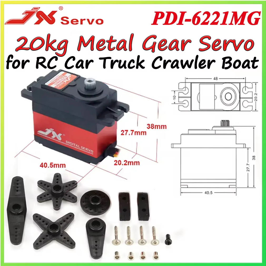 JX PDI-6221MG 20KG Metal Gear  - đánh giá và giá Servo Metal Gear